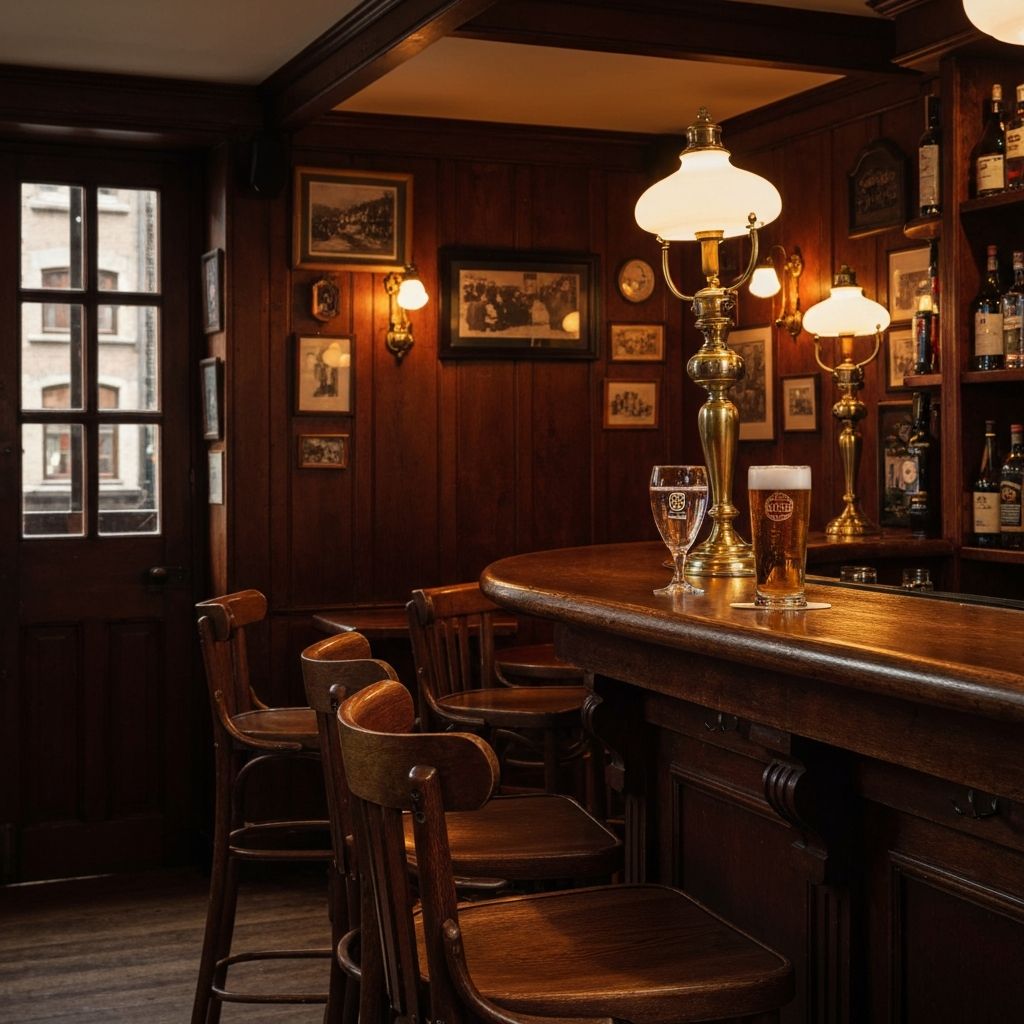 Sfeervolle bruine kroeg in Amsterdam